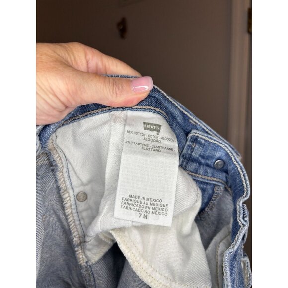 LEVI'S JEANS Genuinely Crafted Juniors 7M Denim 5 Pocket Red Tag Stretch - Picture 7 of 10